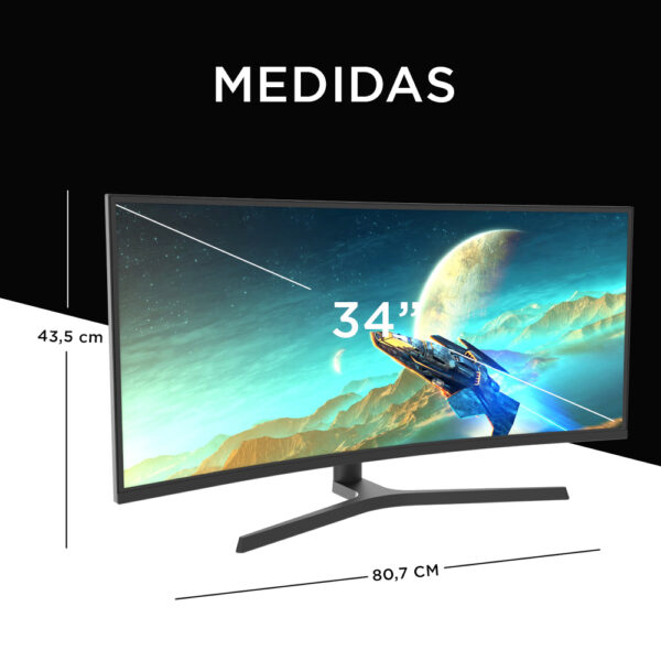 Monitor Gamer Curvo 34” WQHD C34C2WQ - Imagen 4