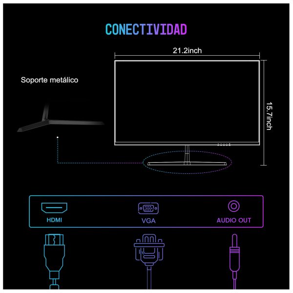 Monitor 24” FHD oficina - Caixun