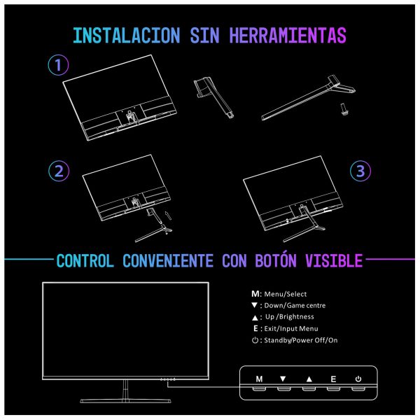 Monitor 24” FHD oficina - Caixun