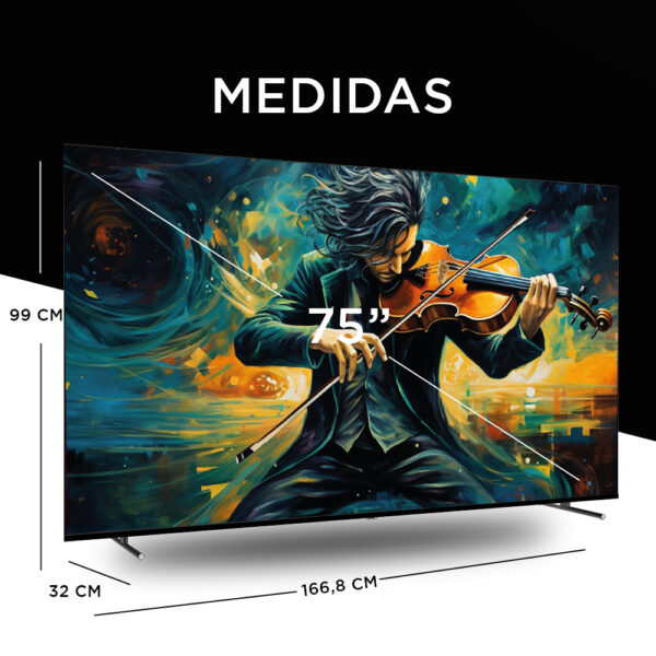 Smart TV 75” UHD Google TV - Imagen 4